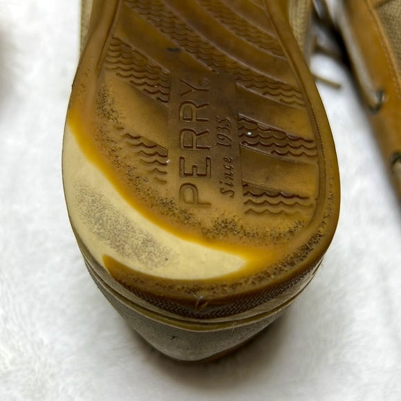 👞 Sperry Women Bluefish Linen/Oat Top-Sider Boat Shoe - Picture 7 of 10